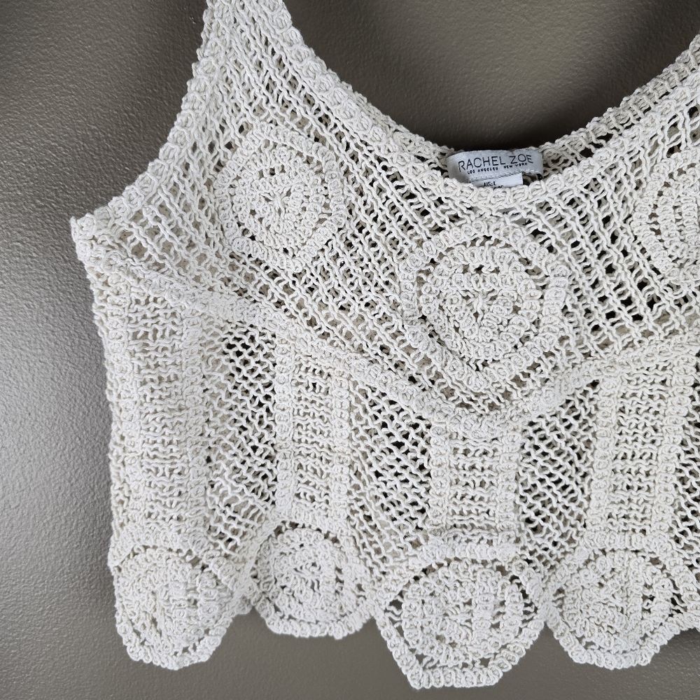 Rachel Zoe Crochet Tank Large - Picture 4 of 12